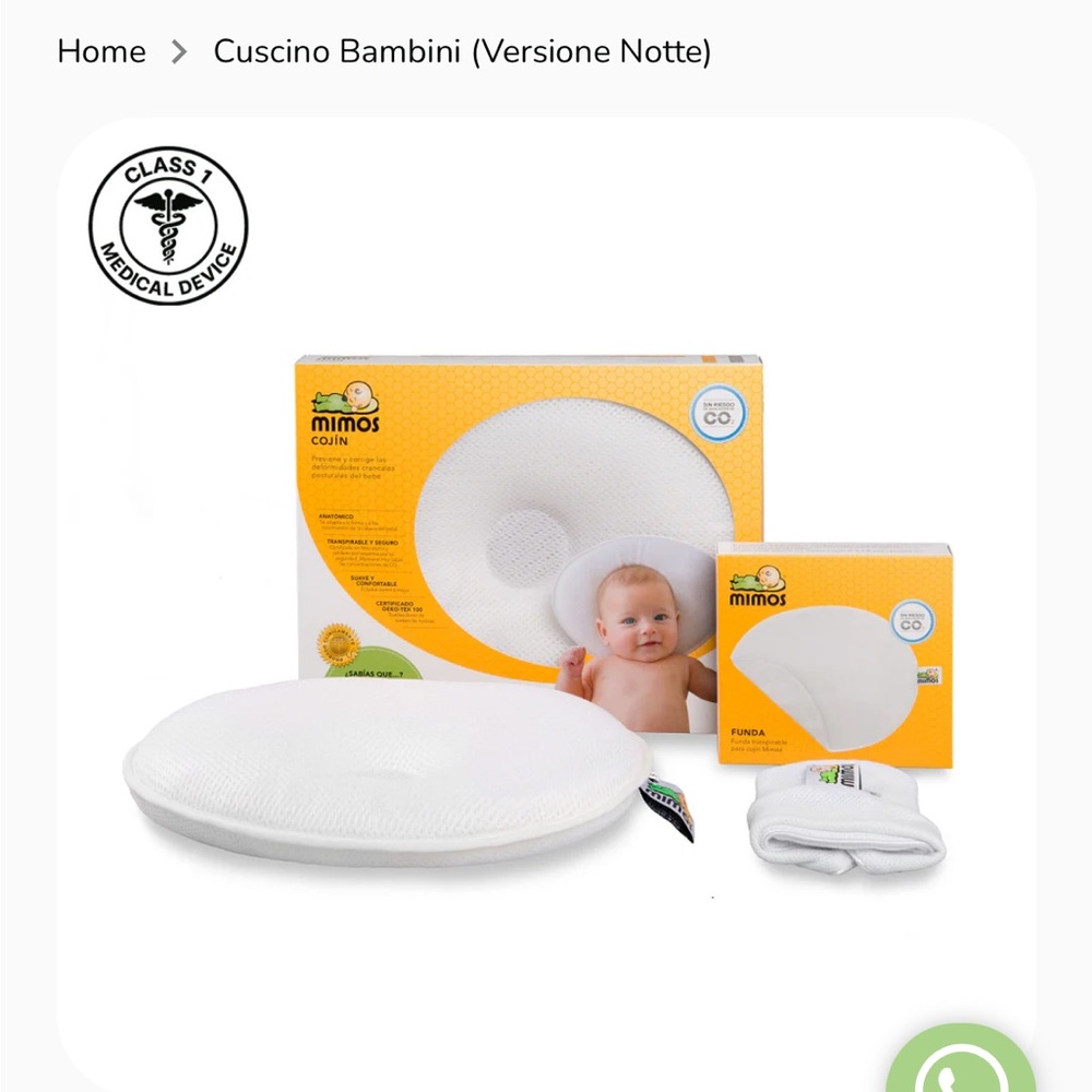 White Baby Pillow